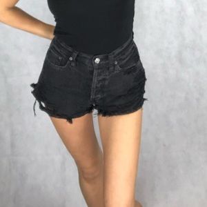 Cutest A&F high waist distressed shorts